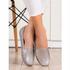 Goodin Mocasini eleganți strălucitori de aur 1