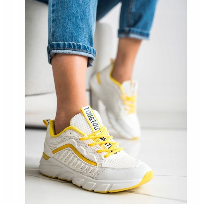 SHELOVET Adidași clasici alb 1