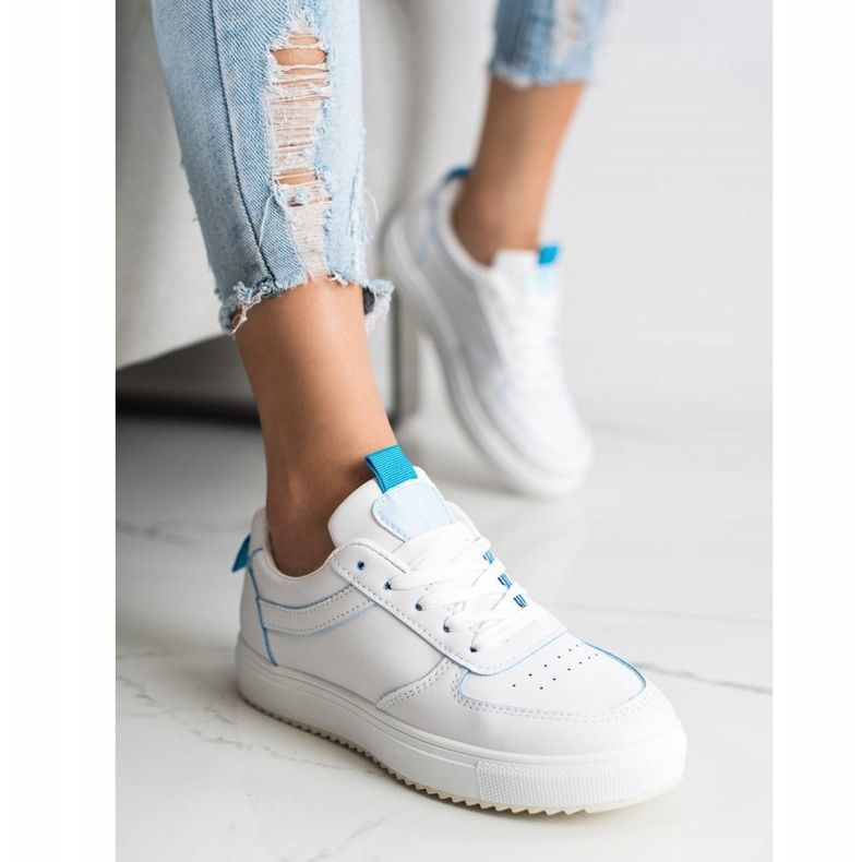 SHELOVET Pantofi sport din piele ecologică alb 2