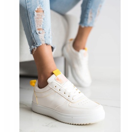 SHELOVET Sportul fiind cu piele ecologică alb 1