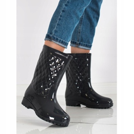 Bona Welly matlasat Wellies negru 1
