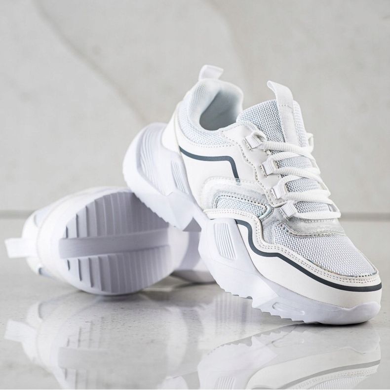 SHELOVET Adidași sportivi ușori alb 1