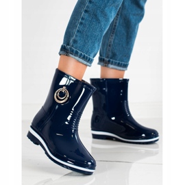 Bona Galoșii cu ornament de aur albastru 1