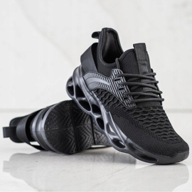 SHELOVET Adidași de modă negri negru 1