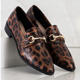 S. BARSKI Mocasini eleganți în Spitz maro 1