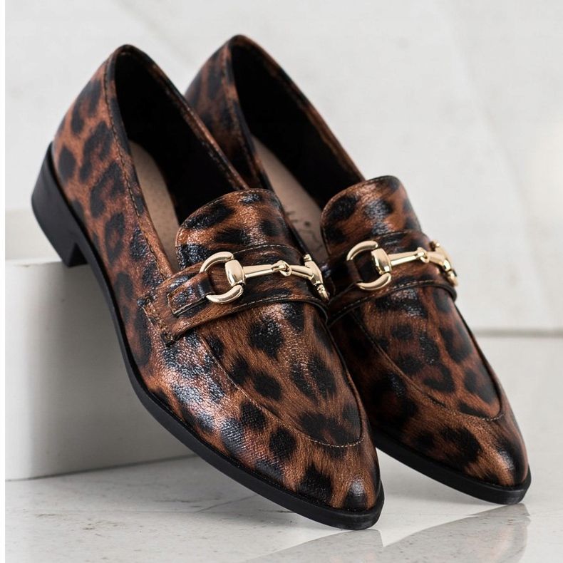 S. BARSKI Mocasini eleganți în Spitz maro 1