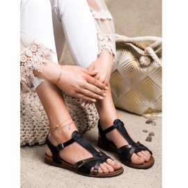 Sandale negre de la Sergio Leone negru 1