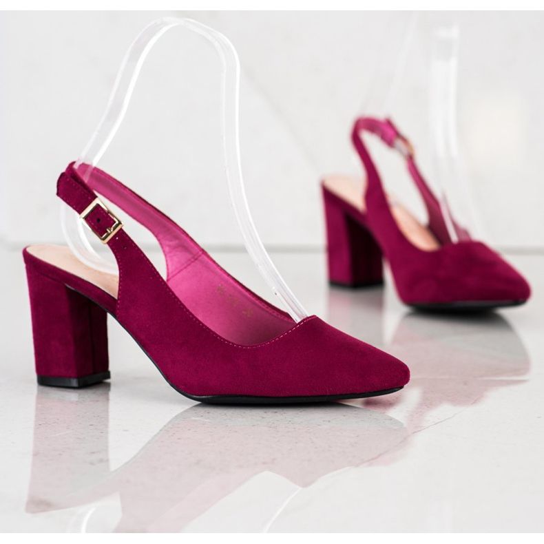 Pompele cu toc deschis de Sergio Leone roșu multicolor 2