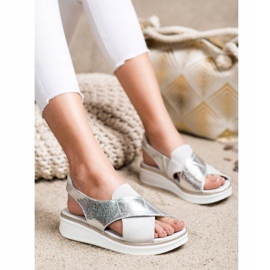 Sandale Slip-On Sergio Leone argint 1