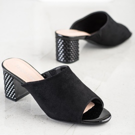 Papuci eleganți Sergio Leone negru 1