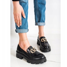 Seastar Mocasini pe platforma modei negru 3