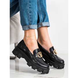 Seastar Mocasini pe platforma modei negru 1