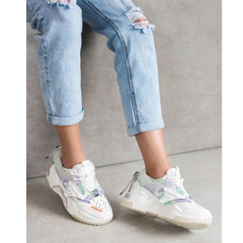 SHELOVET Adidași de modă colorate alb multicolor 3