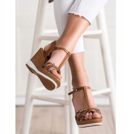 Sandale cu picioare Sergio Leone maro 2