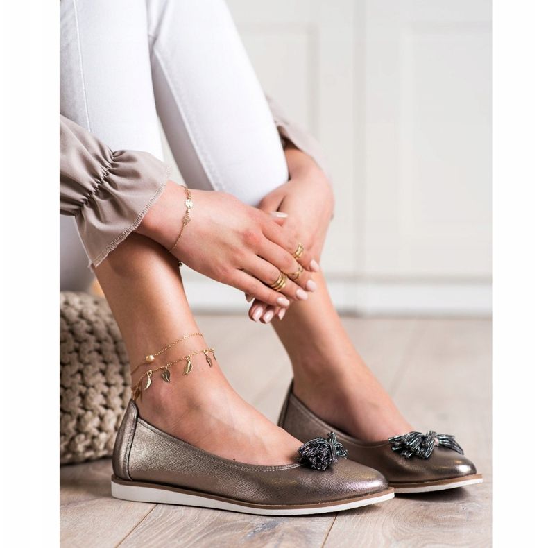 Balerini cu franjuri Sergio Leone maro multicolor 2 Balerini cu franjuri Sergio Leone maro multicolor 2