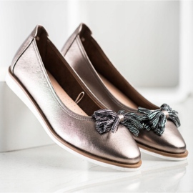 Balerini cu franjuri Sergio Leone maro multicolor 1 Balerini cu franjuri Sergio Leone maro multicolor 1