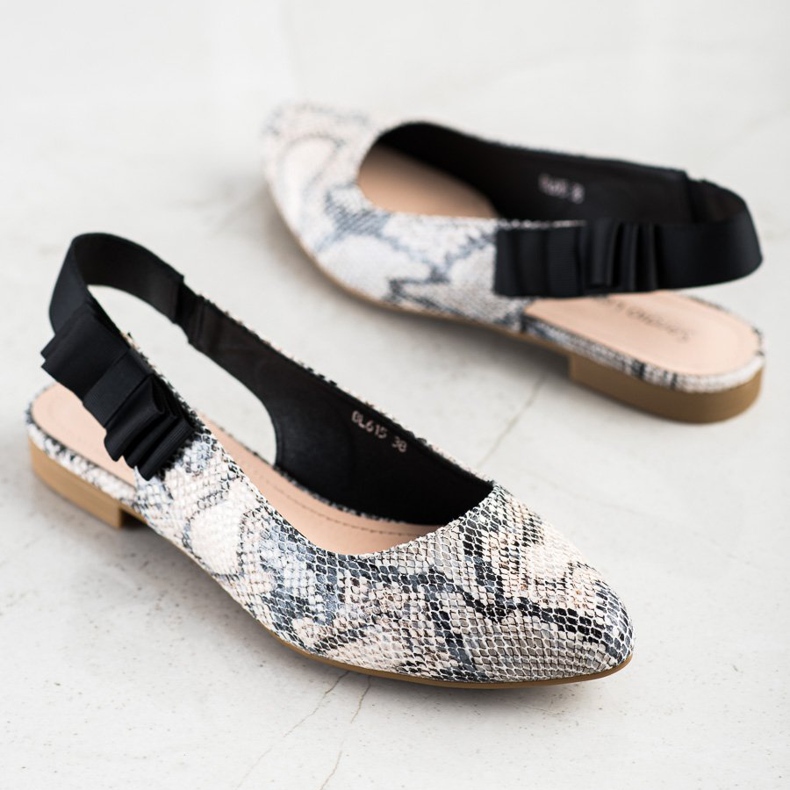 Sergio Leone Pompele slip-on cu arc multicolor 2