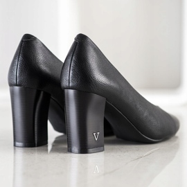 Pompe cu piele ecologică VINCEZA negru 1