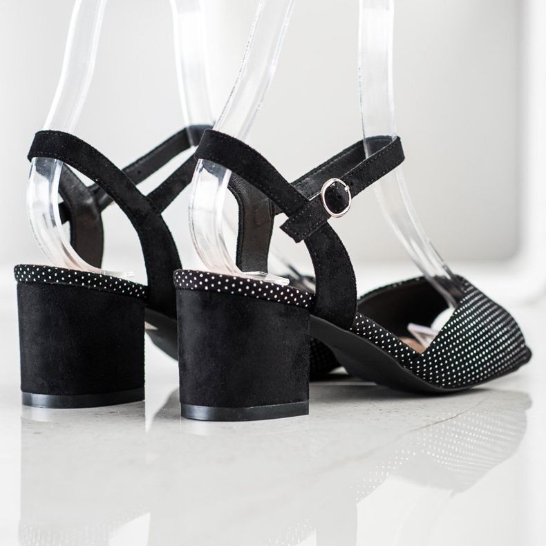 Sandale negre pe un bar Sergio Leone negru 1