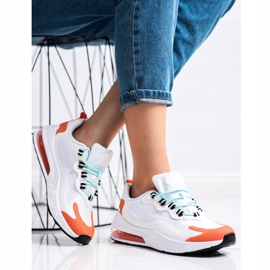 SHELOVET Adidași din material textil alb multicolor 1 SHELOVET Adidași din material textil alb multicolor 1