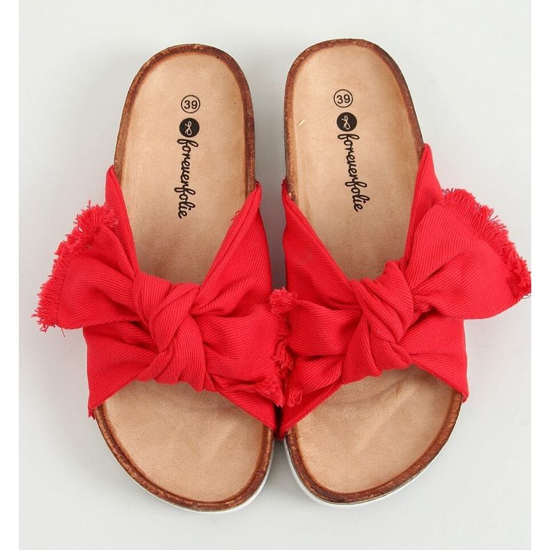 Bumbac roșu roșu WS11 Papuci roșii roşu 1