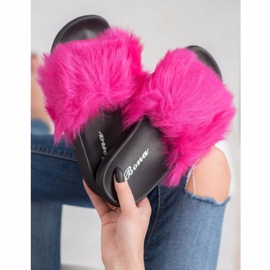 SHELOVET Papuci eleganți violet 2