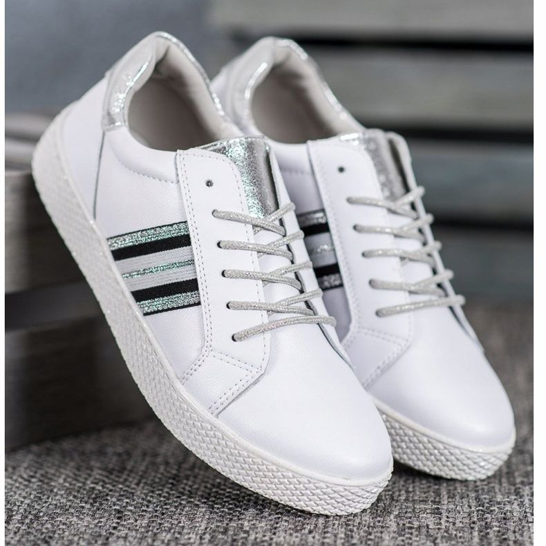 Filippo Încălțăminte din piele pe platformă alb 2