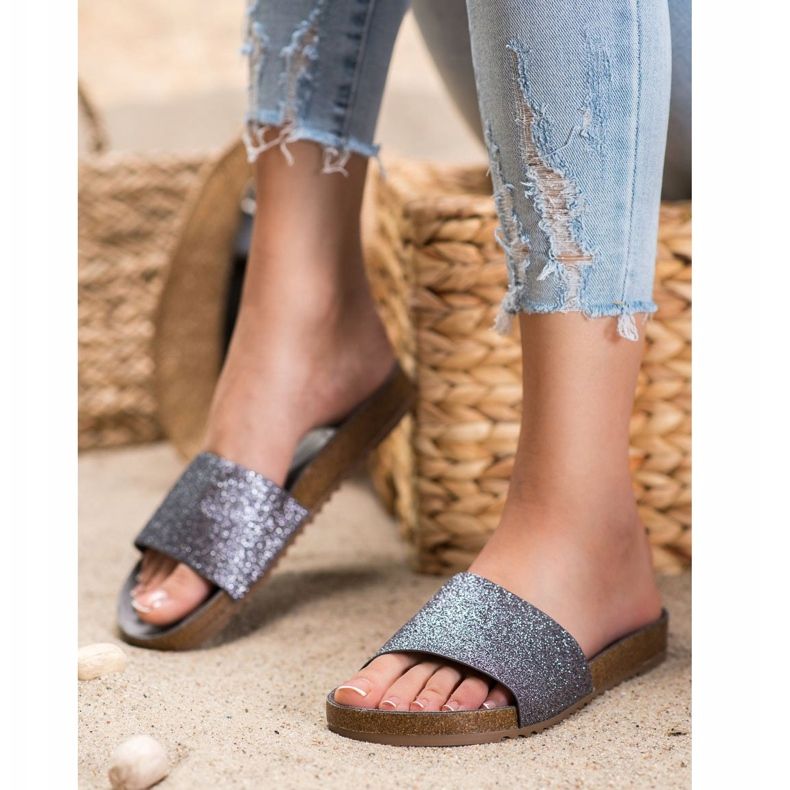 Filippo Papuci din grafit cu sclipici gri 1