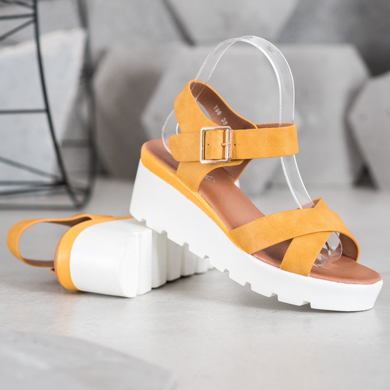 Weide Sandale la modă galben 1