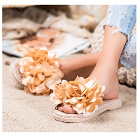 Anesia Paris Papuci eleganți bej 1