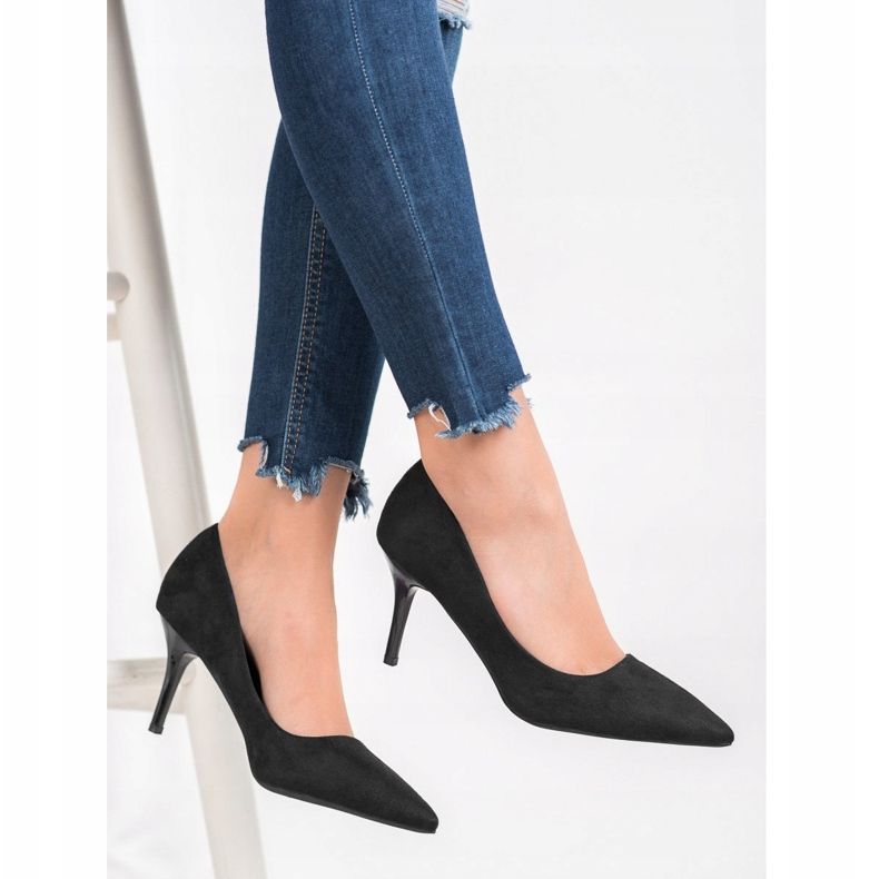 Small Swan Tocuri înalte casual negru 1