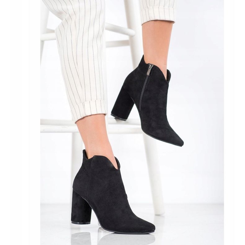 Filippo Cizme din piele de căprioară elegante negru 1 Filippo Cizme din piele de căprioară elegante negru 1