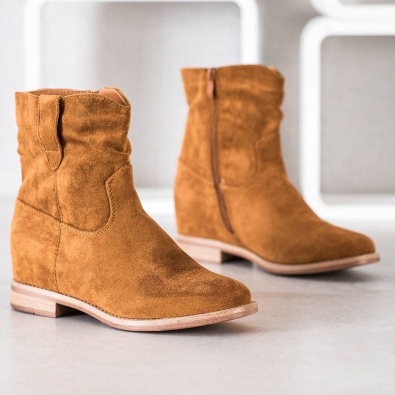 Seastar Cizme calde de cowboy pe pană maro 1