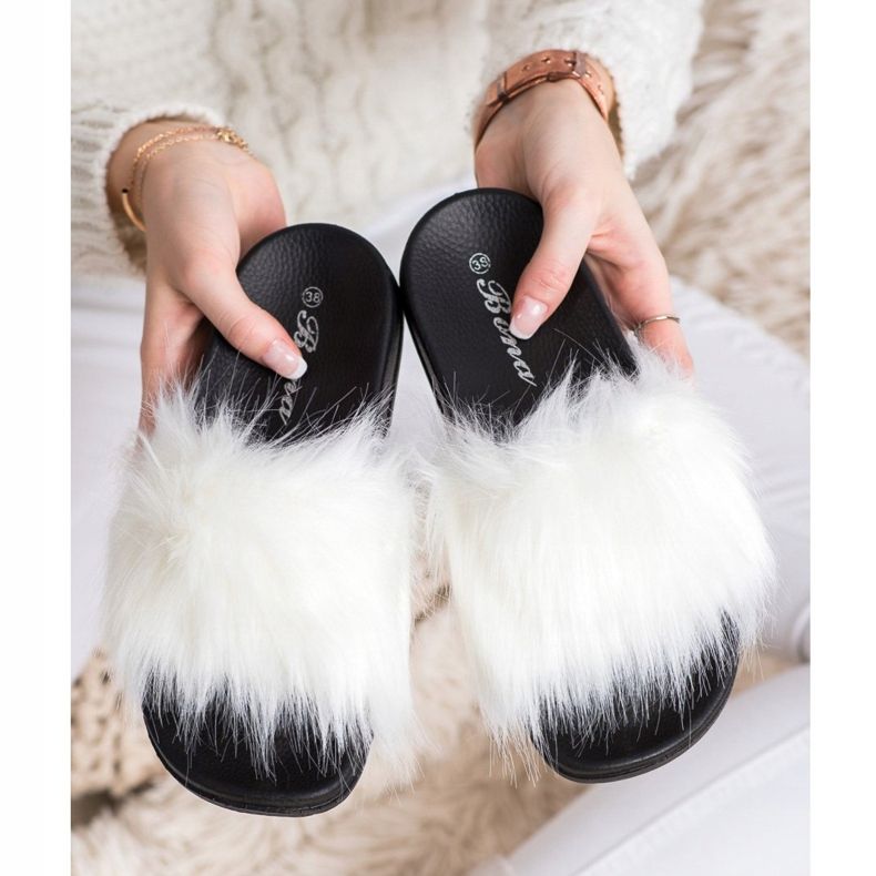 SHELOVET Papuci eleganți alb 2