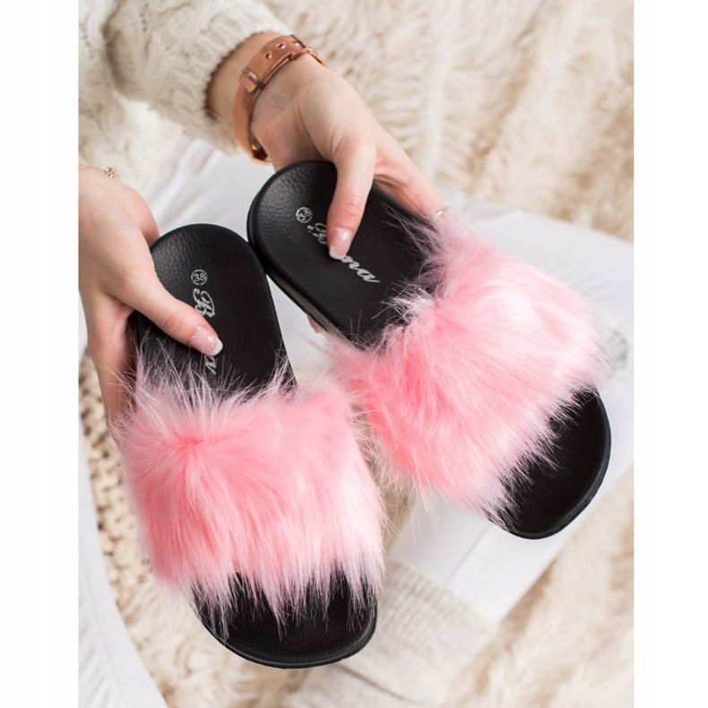 SHELOVET Papuci eleganți roz 2