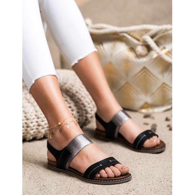 Sandale Slip-On Sergio Leone negru 2