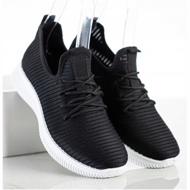 SHELOVET Adidași alunecați confortabili negru 1