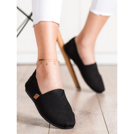 SHELOVET Adidași negri alunecați negru 1