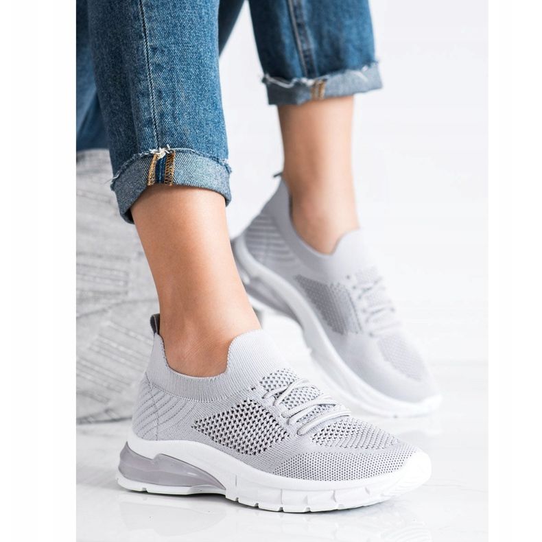 Filippo Adidași cu dantelă, ajurat gri 2