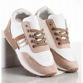 SHELOVET Adidași casual alb multicolor 1