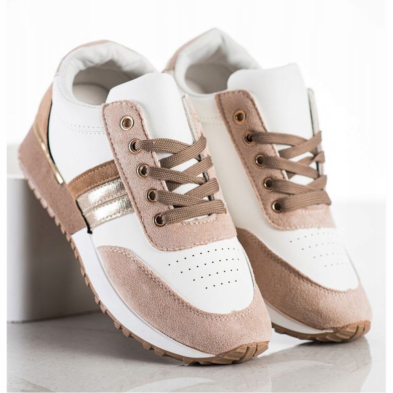 SHELOVET Adidași casual alb multicolor 1