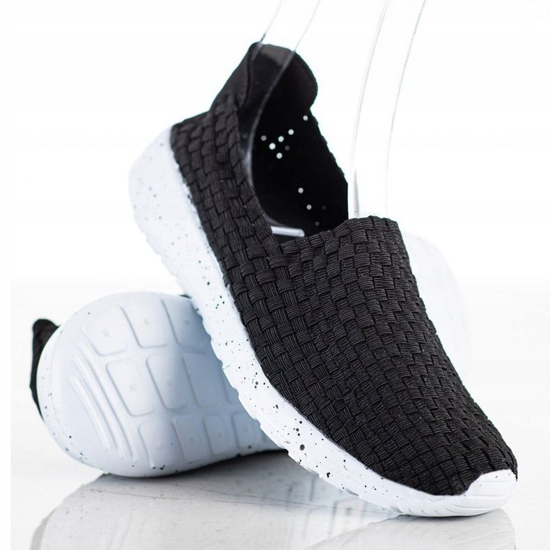 Sabatina Sliponuri împletite negre negru 1