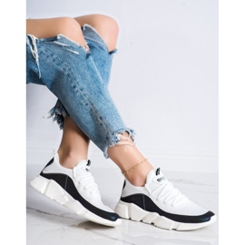 Adidași pentru femei Big Star FF274A052 alb negru 2