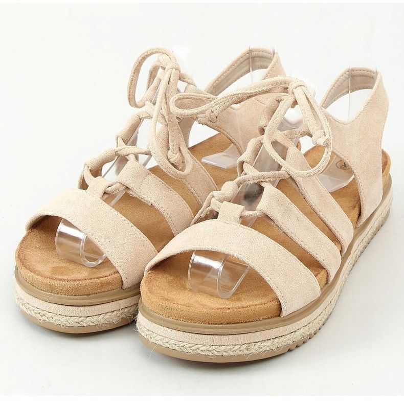 Sandale espadrile W86 Bej 1
