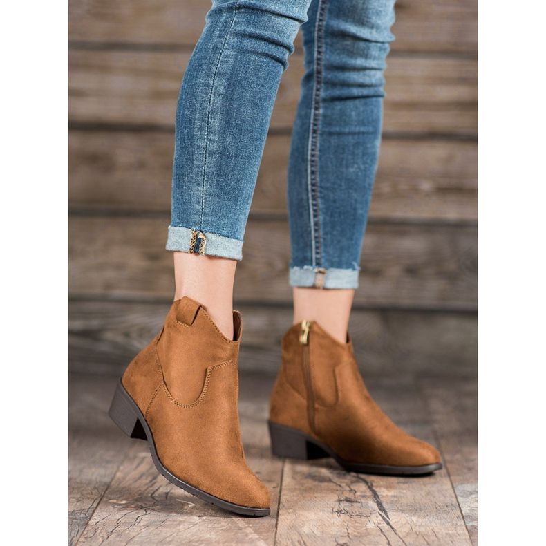 Filippo Cizme de cowboy din piele de căprioară maro 2 Filippo Cizme de cowboy din piele de căprioară maro 2