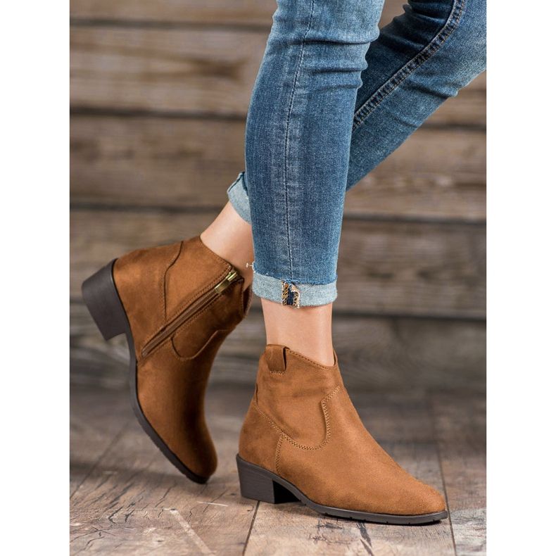 Filippo Cizme de cowboy din piele de căprioară maro 1 Filippo Cizme de cowboy din piele de căprioară maro 1