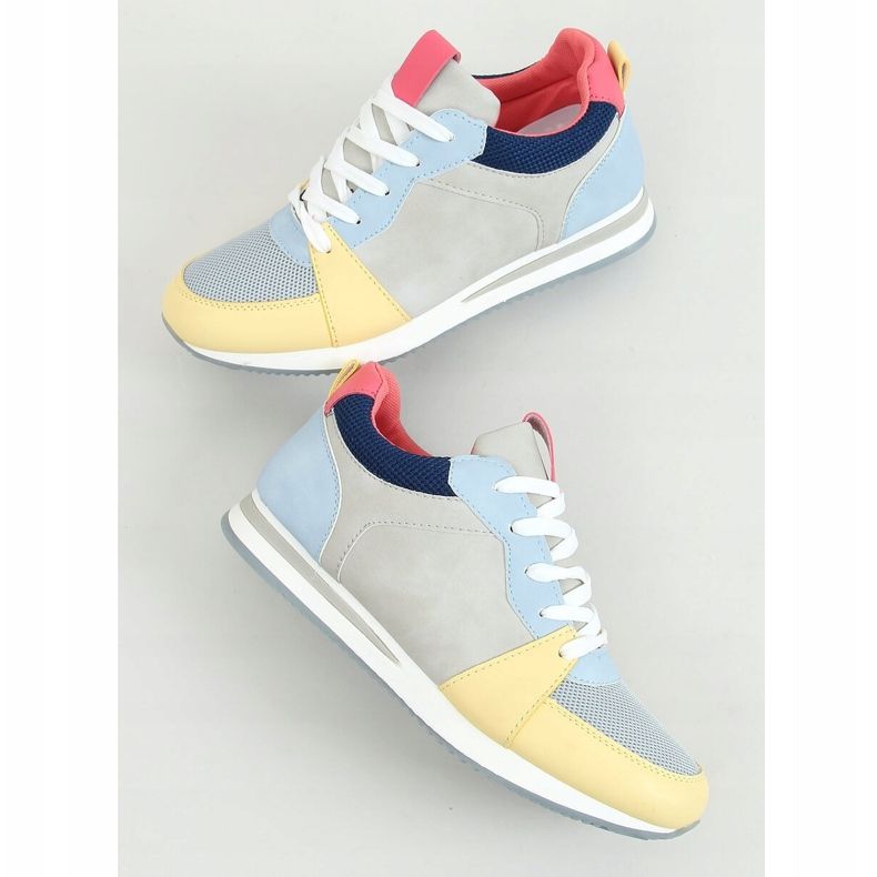 Pantofi sport multicolori B0-546 Albastru 1