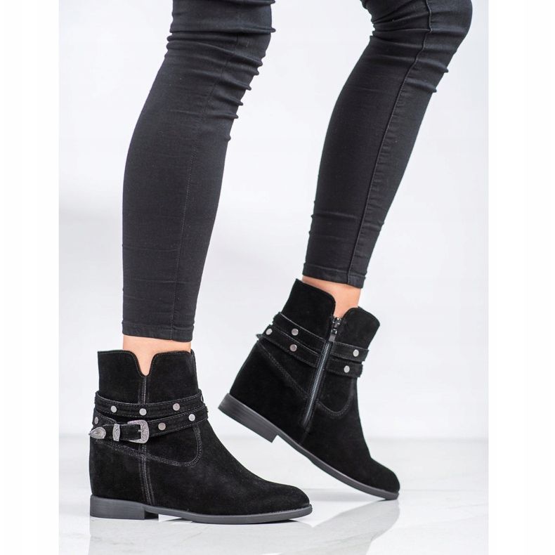 Filippo Ghete din piele decorate negru 1