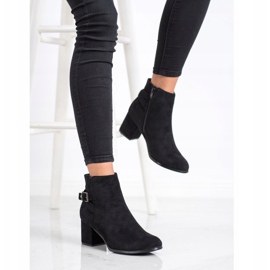 J. Star Cizme negre pe tocuri înalte negru 2