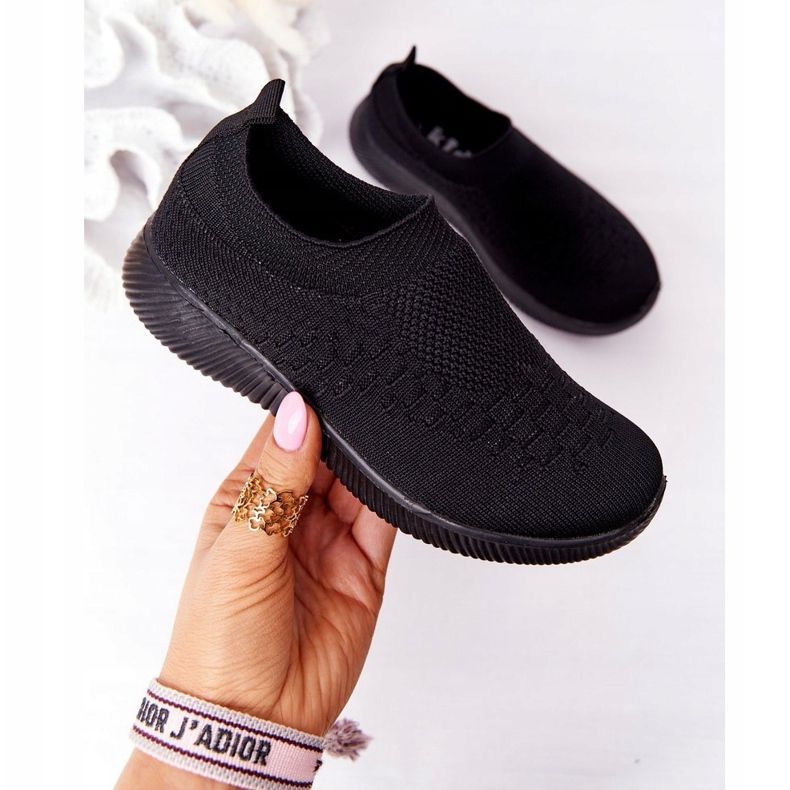 EVE Pantofi sport pentru copii Slip-On Black School Trip negru 2